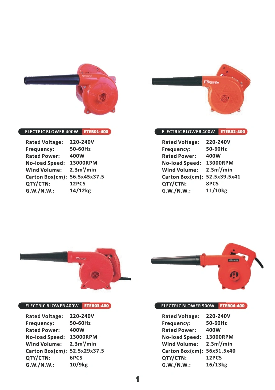 Power Tools Product Catalog
