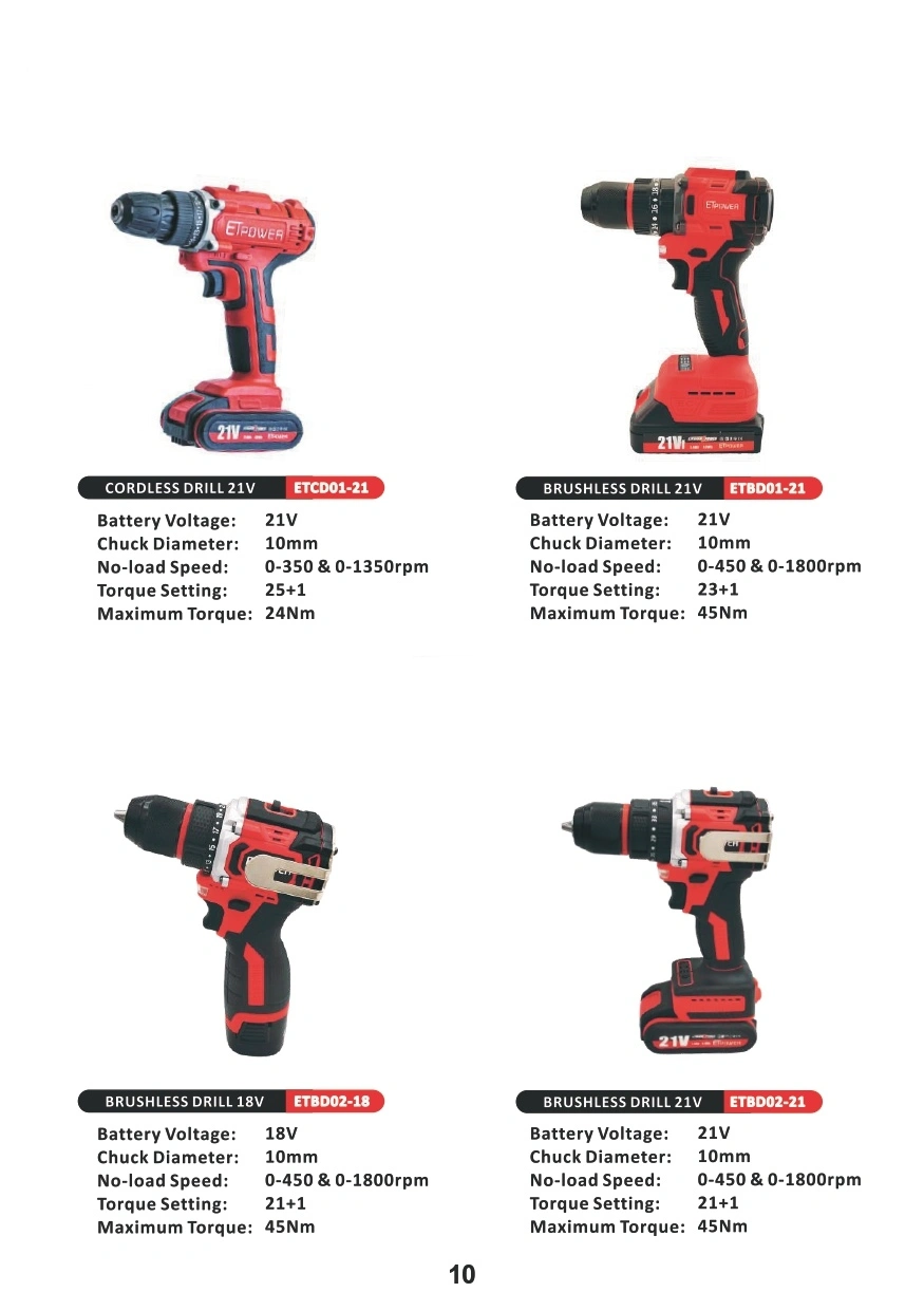 Power Tools Product Catalog