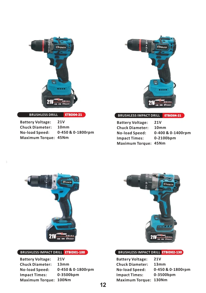 Power Tools Product Catalog