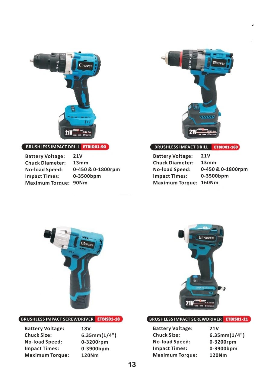 Power Tools Product Catalog